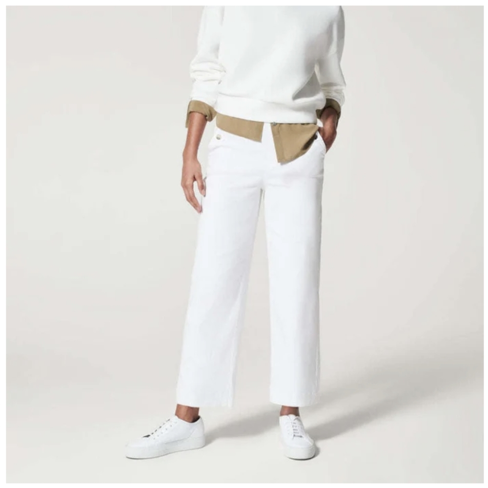 Cropped wide leg pant